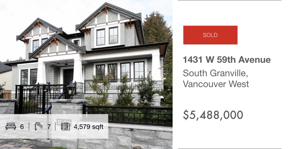 1431 W 59th Avenue, South Granville, Vancouver West (sold)