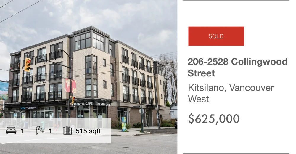 206-2528 Collingwood Street, Kitsilano, Vancouver West (sold)