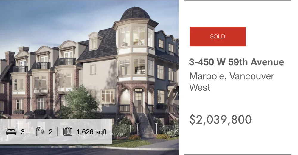3-450 W 59th Avenue, Marpole, Vancouver West (sold)